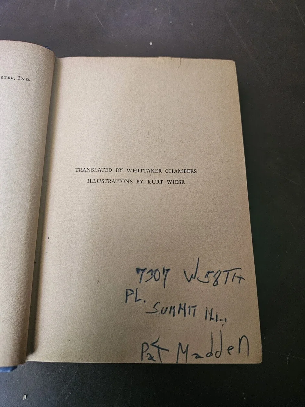 BAMBI Felix Salten Hardcover 1929 Simon & Schuster Spine Damage
